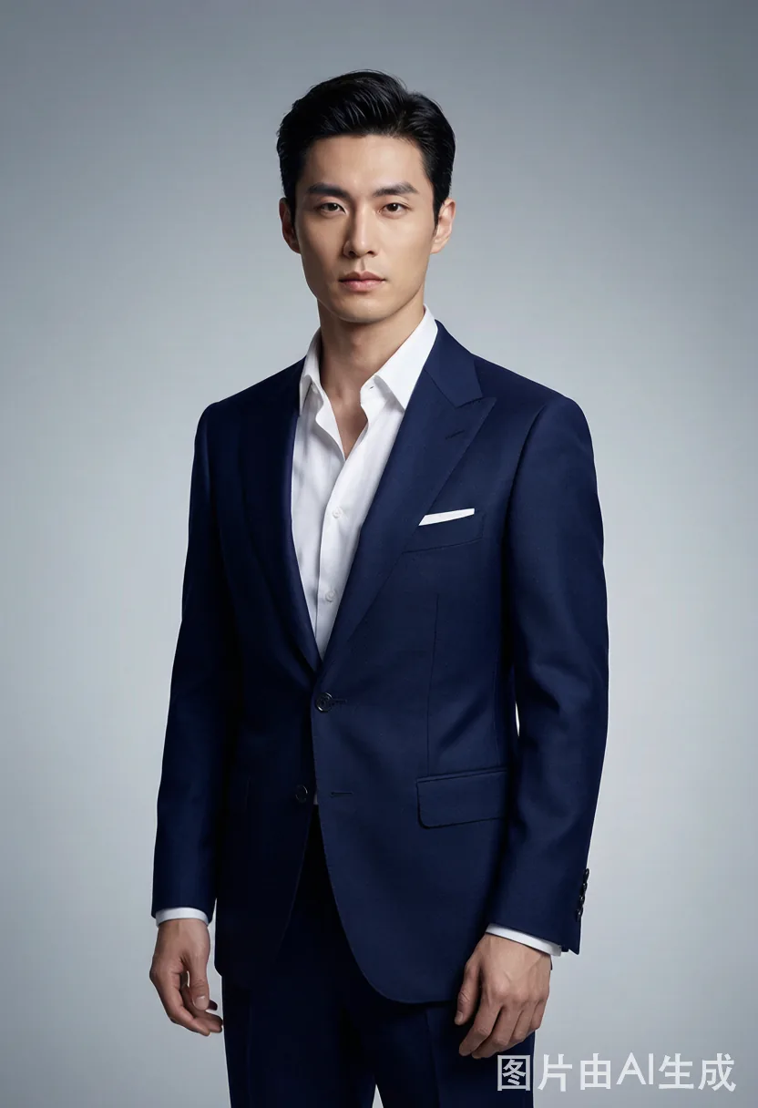 广州西服定制 藏青商务套装